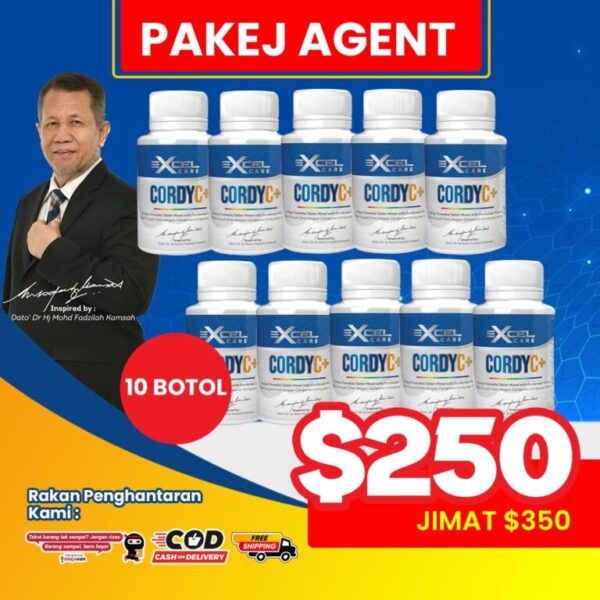 (CORDY C) PAKEJ AGENT – 10 Botol